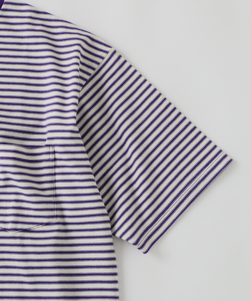 JOURNAL STANDARD J.S HOMESTEAD（ジャーナルスタンダードホームステッド）の「BRENT / ブレント 別注 ボーダー ポケット Tシャツ 1（Tシャツ/カットソー・メンズ・ネイビー/ベージュ/アイボリー・LARGE/MEDIUM）」の11枚目の写真