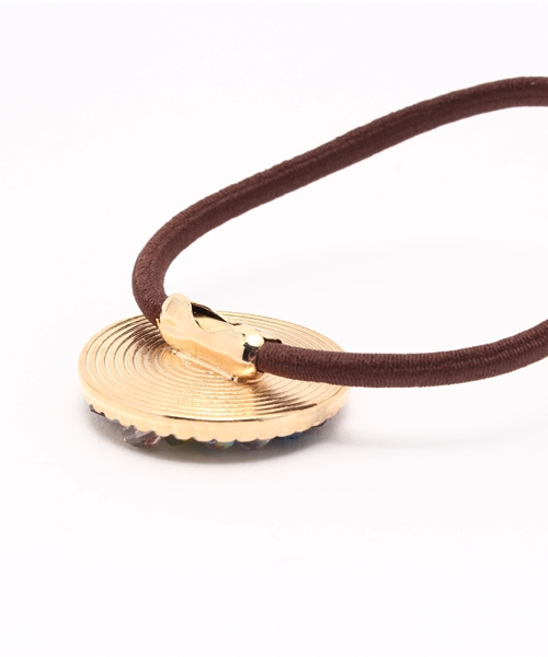 queite（ケイト）の「ビーズプレートヘアゴム（ヘアゴム・レディース・オフホワイト/グレー/マルチ・ﾌﾘ-）」の6枚目の写真