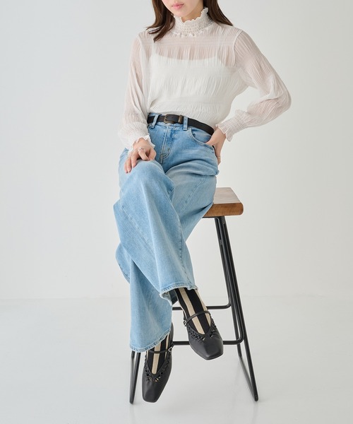 ALM.(アルム)の「【ALM.】LEIRA LEATHER PUMPS(パンプス・レディース・アイボリー/ブラック・39/37/36/38)」の10枚目の写真