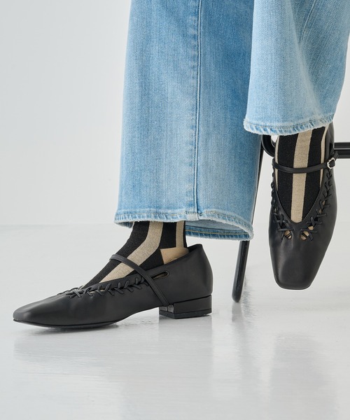 ALM.(アルム)の「【ALM.】LEIRA LEATHER PUMPS(パンプス・レディース・アイボリー/ブラック・39/37/36/38)」の7枚目の写真