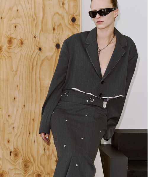 JOSE MOON(ジョゼムーン)の「EYELET SKIRT/アイレットスカート(スカート・レディース・グレー・38/36)」の7枚目の写真