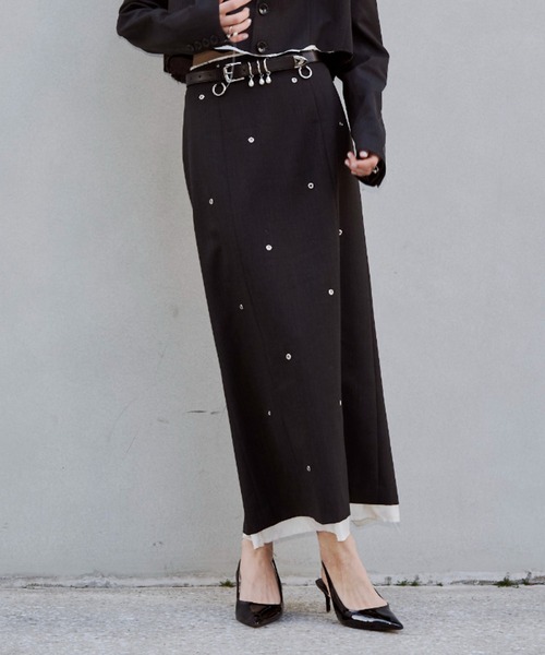 JOSE MOON(ジョゼムーン)の「EYELET SKIRT/アイレットスカート(スカート・レディース・グレー・38/36)」の15枚目の写真