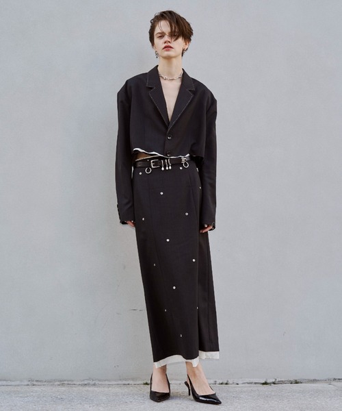 JOSE MOON(ジョゼムーン)の「EYELET SKIRT/アイレットスカート(スカート・レディース・グレー・38/36)」の17枚目の写真