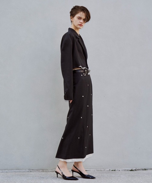 JOSE MOON(ジョゼムーン)の「EYELET SKIRT/アイレットスカート(スカート・レディース・グレー・38/36)」の19枚目の写真