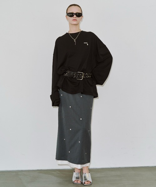 JOSE MOON(ジョゼムーン)の「EYELET SKIRT/アイレットスカート(スカート・レディース・グレー・38/36)」の11枚目の写真