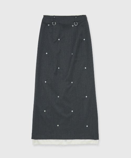 JOSE MOON(ジョゼムーン)の「EYELET SKIRT/アイレットスカート(スカート・レディース・グレー・38/36)」の22枚目の写真