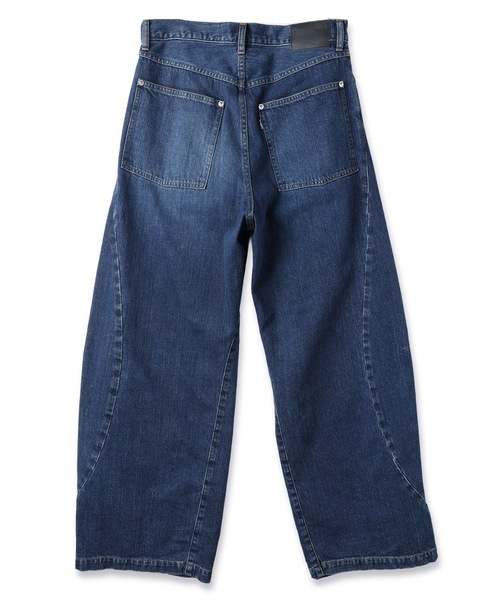 JIEDA(ジエダ)の「VINTAGE-FEEL DRAPED DENIM PANTS(デニムパンツ・メンズ・インディゴブルー/ブラック・2/1)」の14枚目の写真