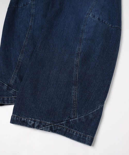 JIEDA(ジエダ)の「VINTAGE-FEEL DRAPED DENIM PANTS(デニムパンツ・メンズ・インディゴブルー/ブラック・2/1)」の17枚目の写真
