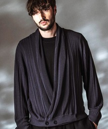 NO ID.（ノーアイディ）の「【NO ID.】Shawl Collar Knit Wrap Cardigan / ショールカラーニットラップカーディガン（カーディガン/ボレロ）」