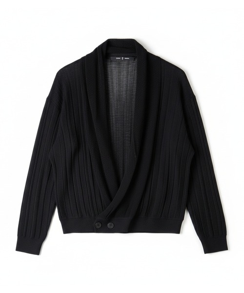 NO ID. Shawl Collar Knit Wrap Cardigan — кардиган с шалевым воротником