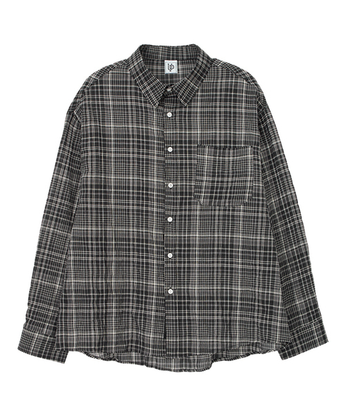 UNKNOWN PLANET(アンノウンプラネット)の「リンクルサマーチェックシャツブラック(シャツ/ブラウス・レディース・その他・SMALL/LARGE/MEDIUM)」の1枚目の写真