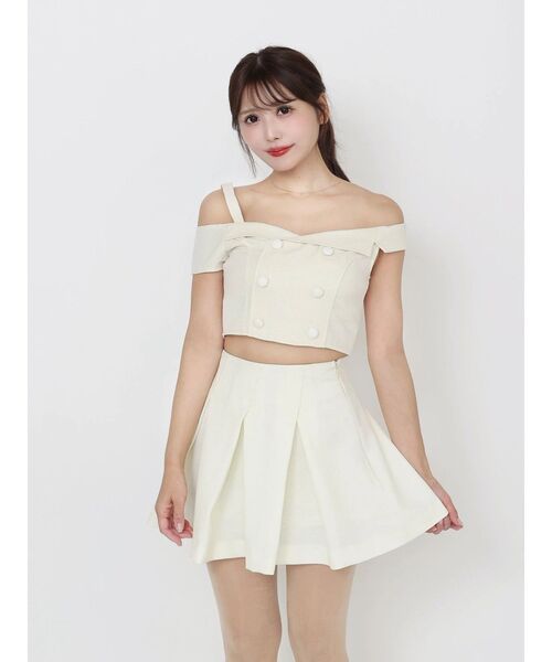 EATME（イートミー）の「BOXタックミニスカート（スカート・レディース・ブルー/オフホワイト/ブラック・MEDIUM/SMALL）」の11枚目の写真