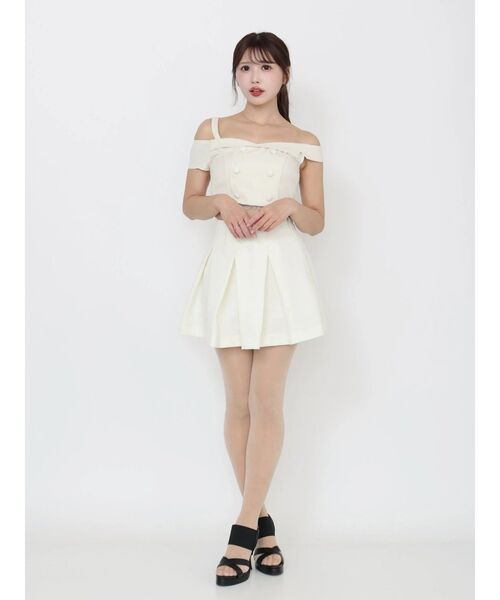 EATME（イートミー）の「BOXタックミニスカート（スカート・レディース・ブルー/オフホワイト/ブラック・MEDIUM/SMALL）」の13枚目の写真