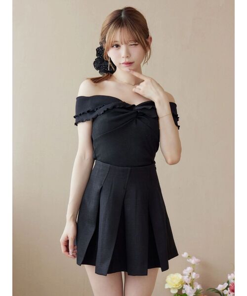 EATME（イートミー）の「BOXタックミニスカート（スカート・レディース・ブルー/オフホワイト/ブラック・MEDIUM/SMALL）」の18枚目の写真