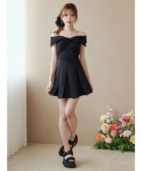 EATME（イートミー）の「BOXタックミニスカート（スカート・レディース・ブルー/オフホワイト/ブラック・MEDIUM/SMALL）」の19枚目の写真