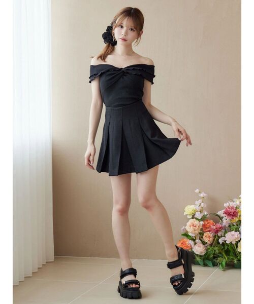 EATME（イートミー）の「BOXタックミニスカート（スカート・レディース・ブルー/オフホワイト/ブラック・MEDIUM/SMALL）」の20枚目の写真