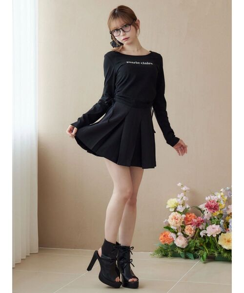 EATME（イートミー）の「BOXタックミニスカート（スカート・レディース・ブルー/オフホワイト/ブラック・MEDIUM/SMALL）」の22枚目の写真