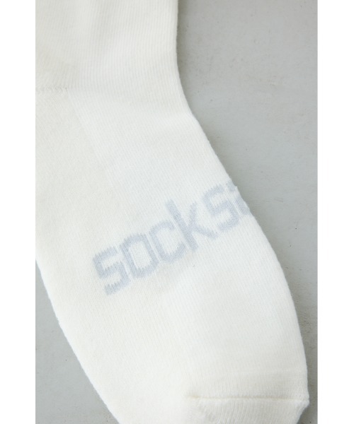 AZUL by moussy（アズールバイマウジー）の「ジャガードロゴアングルソックス（ソックス/靴下・メンズ・ホワイト/ブラック/グレー・FREE）」の5枚目の写真