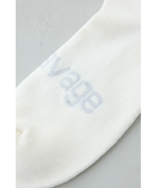 AZUL by moussy（アズールバイマウジー）の「ジャガードロゴアングルソックス（ソックス/靴下・メンズ・ホワイト/ブラック/グレー・FREE）」の6枚目の写真