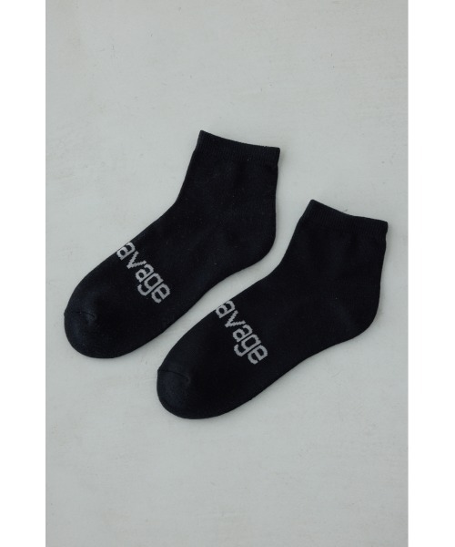 AZUL by moussy（アズールバイマウジー）の「ジャガードロゴアングルソックス（ソックス/靴下・メンズ・ホワイト/ブラック/グレー・FREE）」の9枚目の写真