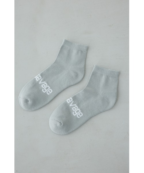 AZUL by moussy（アズールバイマウジー）の「ジャガードロゴアングルソックス（ソックス/靴下・メンズ・ホワイト/ブラック/グレー・FREE）」の14枚目の写真