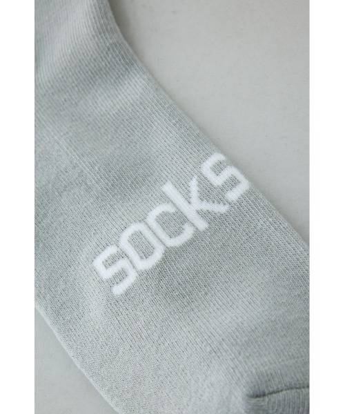 AZUL by moussy（アズールバイマウジー）の「ジャガードロゴアングルソックス（ソックス/靴下・メンズ・ホワイト/ブラック/グレー・FREE）」の15枚目の写真