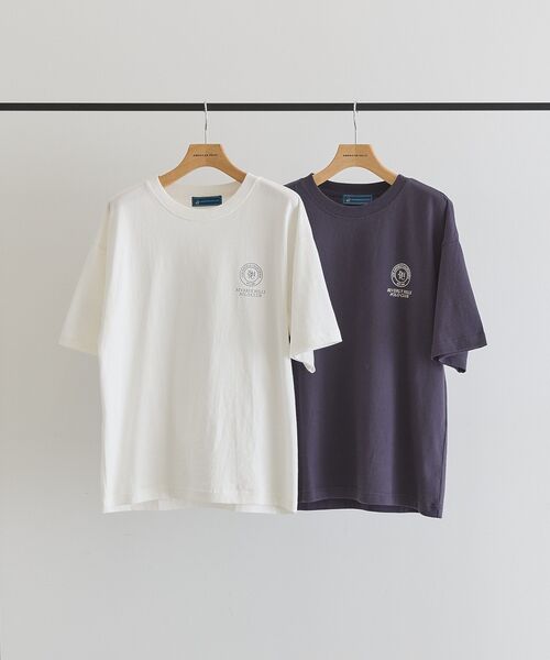 BEVERLY HILLS POLO CLUB(ビバリーヒルズポロクラブ)の「【BEVERLY HILLS POLO CLUB】バックプリントTシャツ(Tシャツ/カットソー・レディース・ネイビー/オフホワイト・FREE)」の3枚目の写真