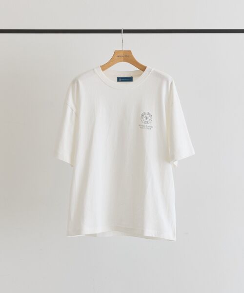 BEVERLY HILLS POLO CLUB(ビバリーヒルズポロクラブ)の「【BEVERLY HILLS POLO CLUB】バックプリントTシャツ(Tシャツ/カットソー・レディース・ネイビー/オフホワイト・FREE)」の5枚目の写真