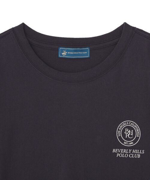 BEVERLY HILLS POLO CLUB(ビバリーヒルズポロクラブ)の「【BEVERLY HILLS POLO CLUB】バックプリントTシャツ(Tシャツ/カットソー・レディース・ネイビー/オフホワイト・FREE)」の11枚目の写真
