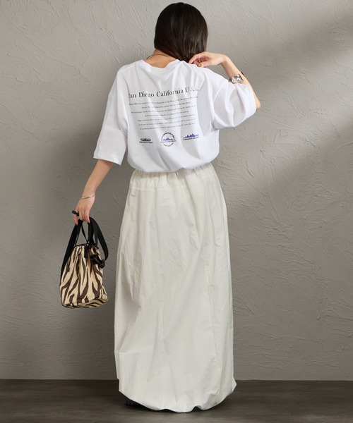 THOUSAND MILE（サウザンドマイル）の「[THOUSAND MILE/サウザンドマイル] ヒストリーロゴ バックプリント ショートスリーブTシャツ（Tシャツ/カットソー・レディース・ホワイト/ブラック・M/L）」の17枚目の写真