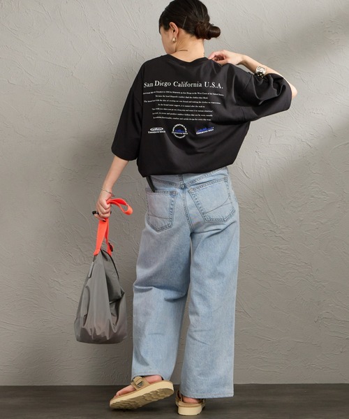 THOUSAND MILE（サウザンドマイル）の「[THOUSAND MILE/サウザンドマイル] ヒストリーロゴ バックプリント ショートスリーブTシャツ（Tシャツ/カットソー・レディース・ホワイト/ブラック・M/L）」の11枚目の写真