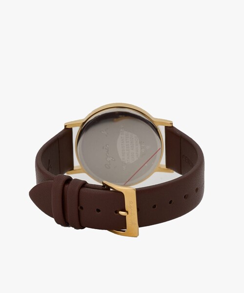 agnes b.（アニエスベー）の「MARCELLO ROUND BROWN M（アナログ腕時計・メンズ・ダークブラウン・FREE）」の2枚目の写真