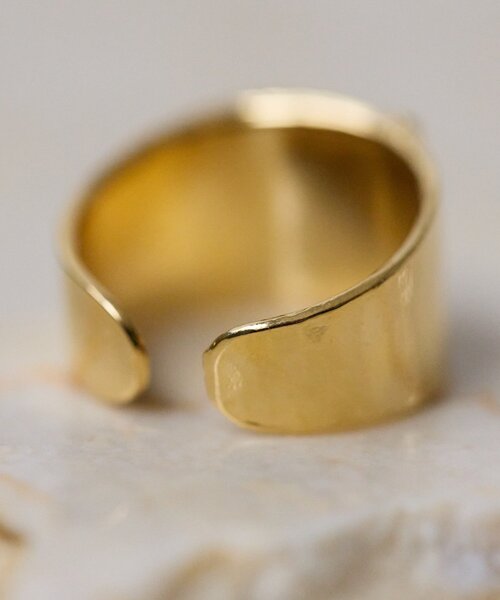 ear PAPILLONNER（イアパピヨネ）の「《WEB＆一部店舗限定》幅広ホースリング（リング・レディース・シルバー/ゴールド・ONE SIZE）」の7枚目の写真