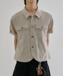 EPNK（イーピーエヌケー）の「Jacket like half sleeve shirt   ジャケットライクハーフスリーブシャツ（シャツ/ブラウス）」