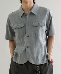 EPNK(�C�[�s�[�G�k�P�[)��Jacket like half sleeve shirt / �W���P�b�g���C�N�n�[�t�X���[�u�V���c(�V���c/�u���E�X)
