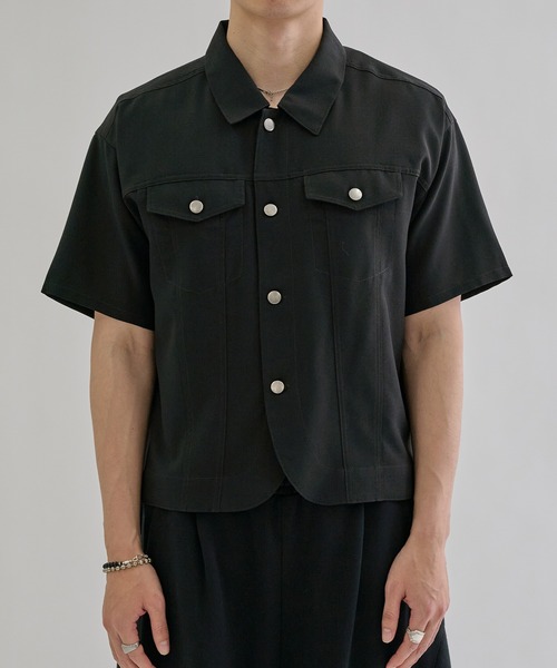 Jacket like half sleeve shirt / ジャケットライクハーフスリーブ