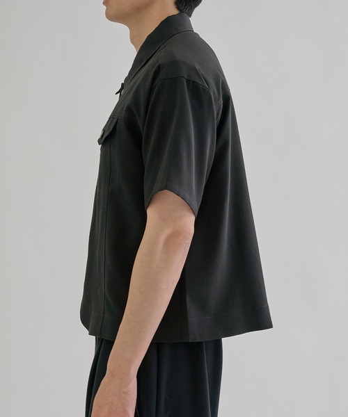 Jacket like half sleeve shirt / ジャケットライクハーフスリーブ