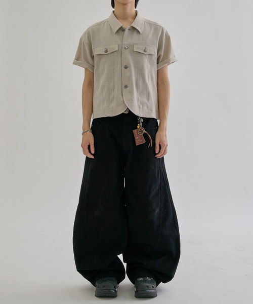 Jacket like half sleeve shirt / ジャケットライクハーフスリーブ