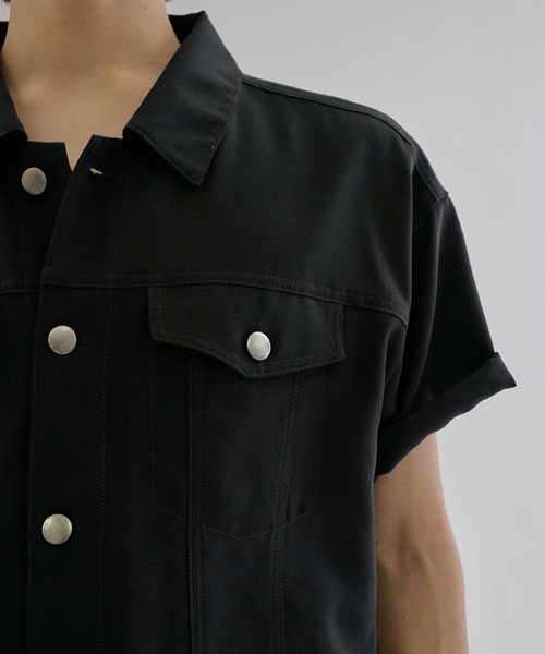 Jacket like half sleeve shirt / ジャケットライクハーフスリーブ