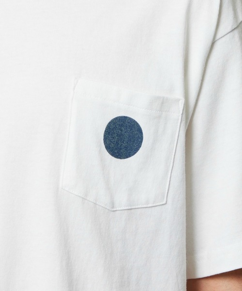 EDWIN（エドウィン）の「EDWIN エドウィン プリントTシャツ インディゴ 半袖（Tシャツ/カットソー・メンズ・ブルー/ホワイト・LARGE/MEDIUM/X-LARGE）」の7枚目の写真