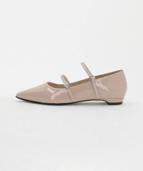 SY UNITED ARROWS(シーユナイテッドアローズ)の「<SY> ポインテッド ダブルストラップ フラット15↑(パンプス・レディース・ベージュ/シルバー/ダークブラウン/ブラック・22.5cm/23cm/22cm/23.5cm/24.5cm/24cm/25cm)」の3枚目の写真