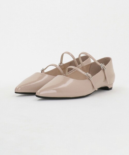 SY UNITED ARROWS(シーユナイテッドアローズ)の「<SY> ポインテッド ダブルストラップ フラット15↑(パンプス・レディース・ベージュ/シルバー/ダークブラウン/ブラック・22.5cm/23cm/22cm/23.5cm/24.5cm/24cm/25cm)」の5枚目の写真