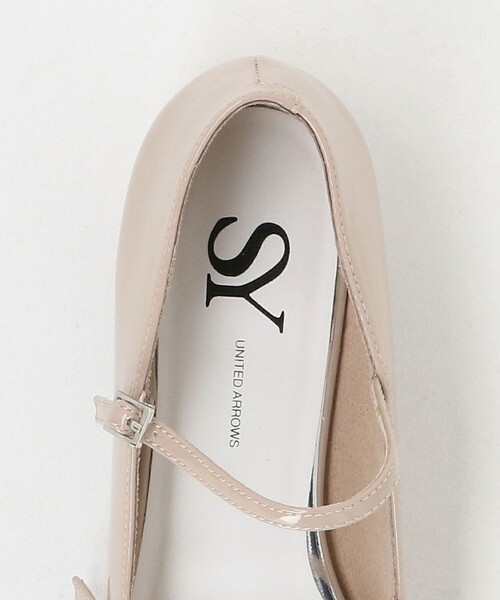 SY UNITED ARROWS(シーユナイテッドアローズ)の「<SY> ポインテッド ダブルストラップ フラット15↑(パンプス・レディース・ベージュ/シルバー/ダークブラウン/ブラック・22.5cm/23cm/22cm/23.5cm/24.5cm/24cm/25cm)」の10枚目の写真