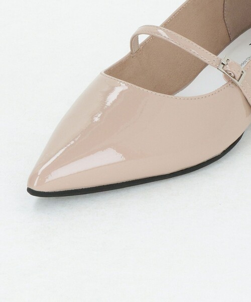SY UNITED ARROWS(シーユナイテッドアローズ)の「<SY> ポインテッド ダブルストラップ フラット15↑(パンプス・レディース・ベージュ/シルバー/ダークブラウン/ブラック・22.5cm/23cm/22cm/23.5cm/24.5cm/24cm/25cm)」の11枚目の写真