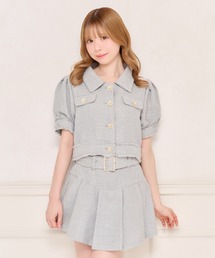 apres jour（アプレジュール）の「【セット着用可能】パワショルツイードショートジャケット（テーラードジャケット）」