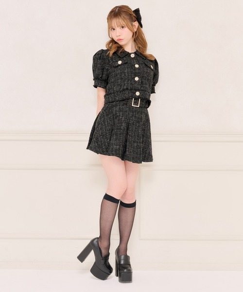 apres jour(アプレジュール)の「【セット着用可能】パワショルツイードショートジャケット(テーラードジャケット・レディース・ホワイト系その他/ライトブルー/ブラック/ピンクベージュ・フリー/X-LARGE)」の19枚目の写真