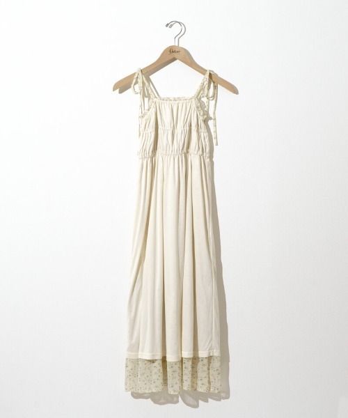 flower（フラワー）の「フェミニンキャミワンピース（ワンピース・レディース・ブラック/イエロー・FREE）」の10枚目の写真