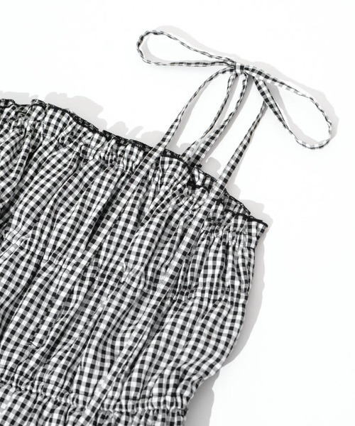 flower（フラワー）の「フェミニンキャミワンピース（ワンピース・レディース・ブラック/イエロー・FREE）」の6枚目の写真