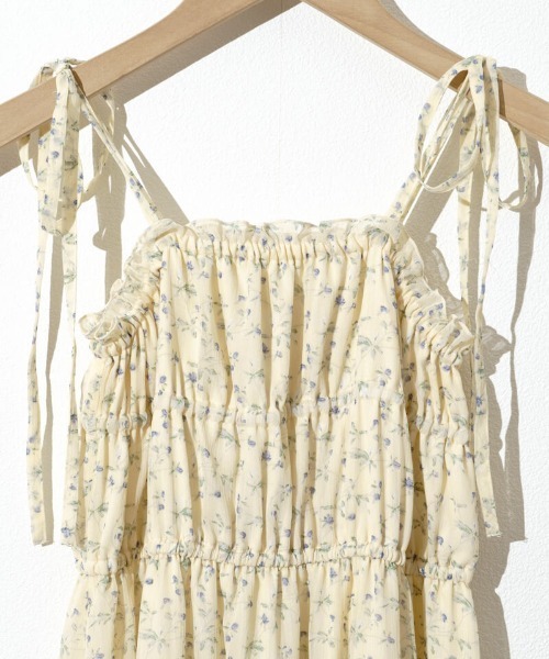 flower（フラワー）の「フェミニンキャミワンピース（ワンピース・レディース・ブラック/イエロー・FREE）」の20枚目の写真