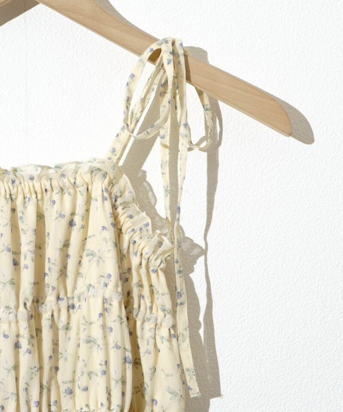 flower（フラワー）の「フェミニンキャミワンピース（ワンピース・レディース・ブラック/イエロー・FREE）」の19枚目の写真